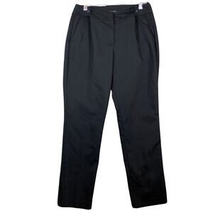 Ann Taylor Factory Womens Pants Black High Rise Straight Professional Stretch 8